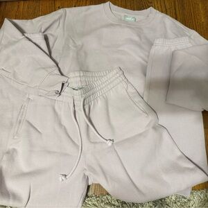 TNA Light Purple Sweatshirt and Joggers Set